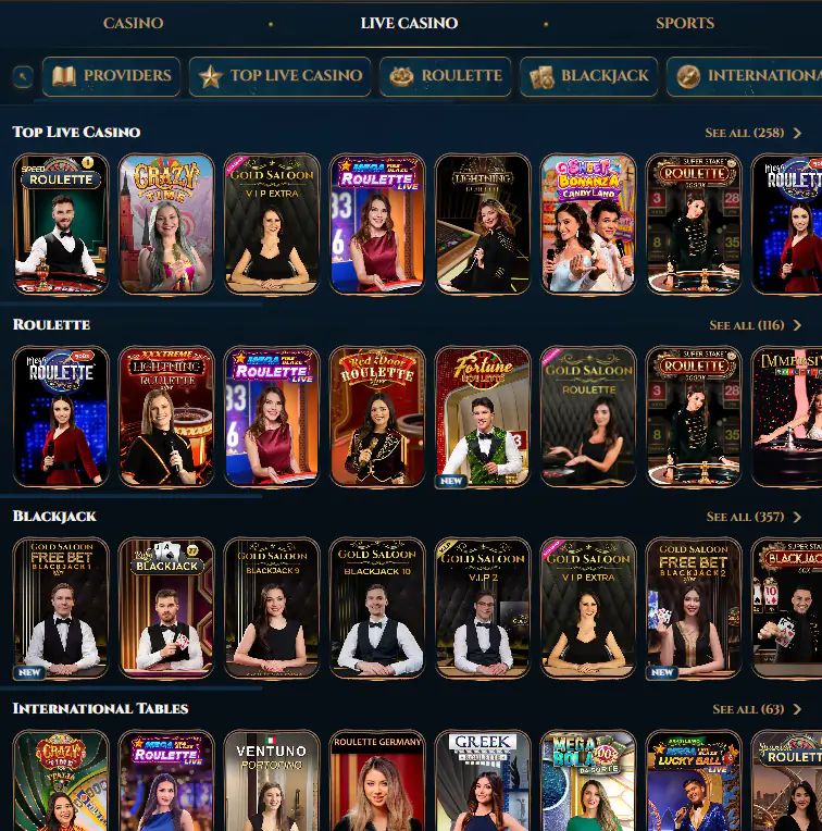 Wonderluck Live Casino